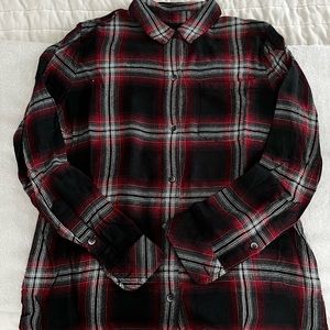 Madewell Red Plaid Blouse